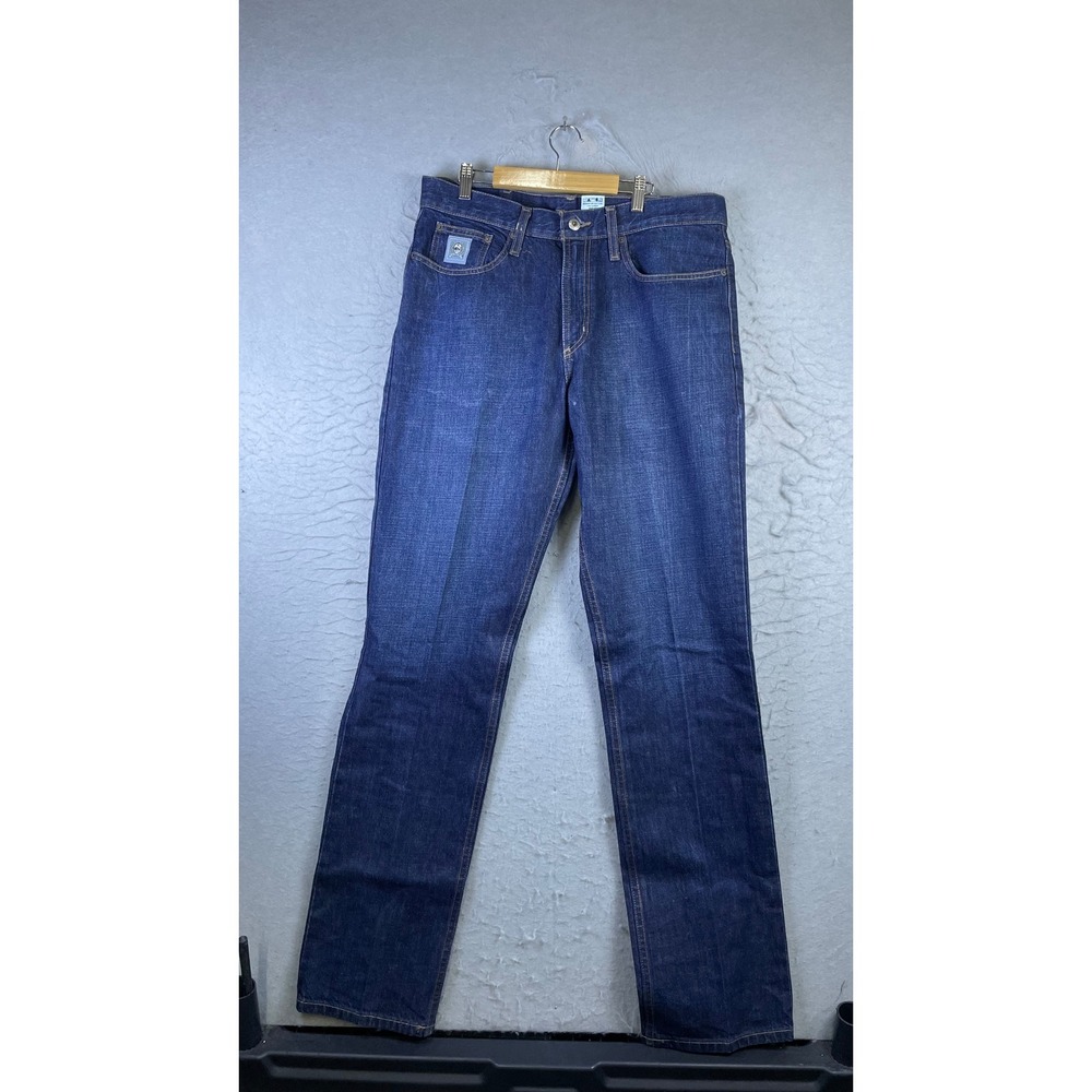 Cinch Jeans Mens 34x36 Blue Excellent Straight Leg Dark Wash MB98034002